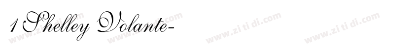 1 Shelley Volante字体转换
